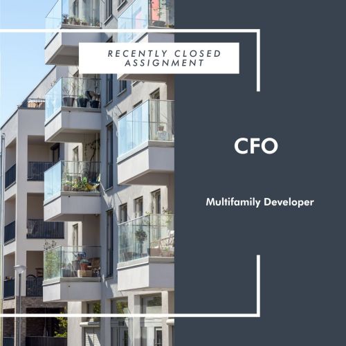 CFO - Multifamily Developer